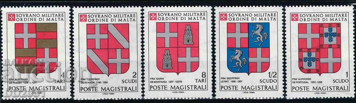 Sovereign Order of Malta 1980 - MNH Crests