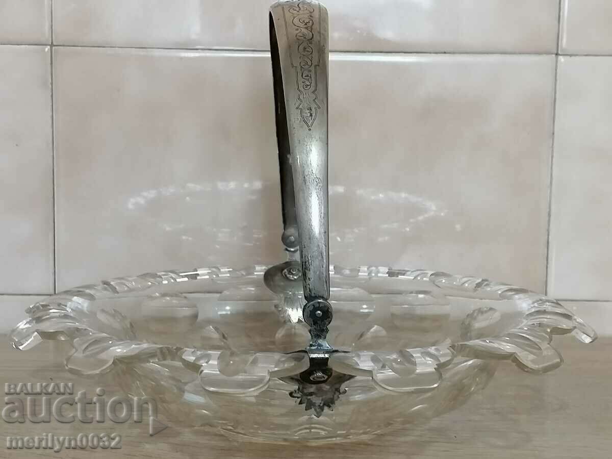 Fructiera lead crystal silver 1970s with price 359.00 BGN | € 183.55 Fructiera lead crystal silver 1970s with price 359.00 BGN | € 183.55