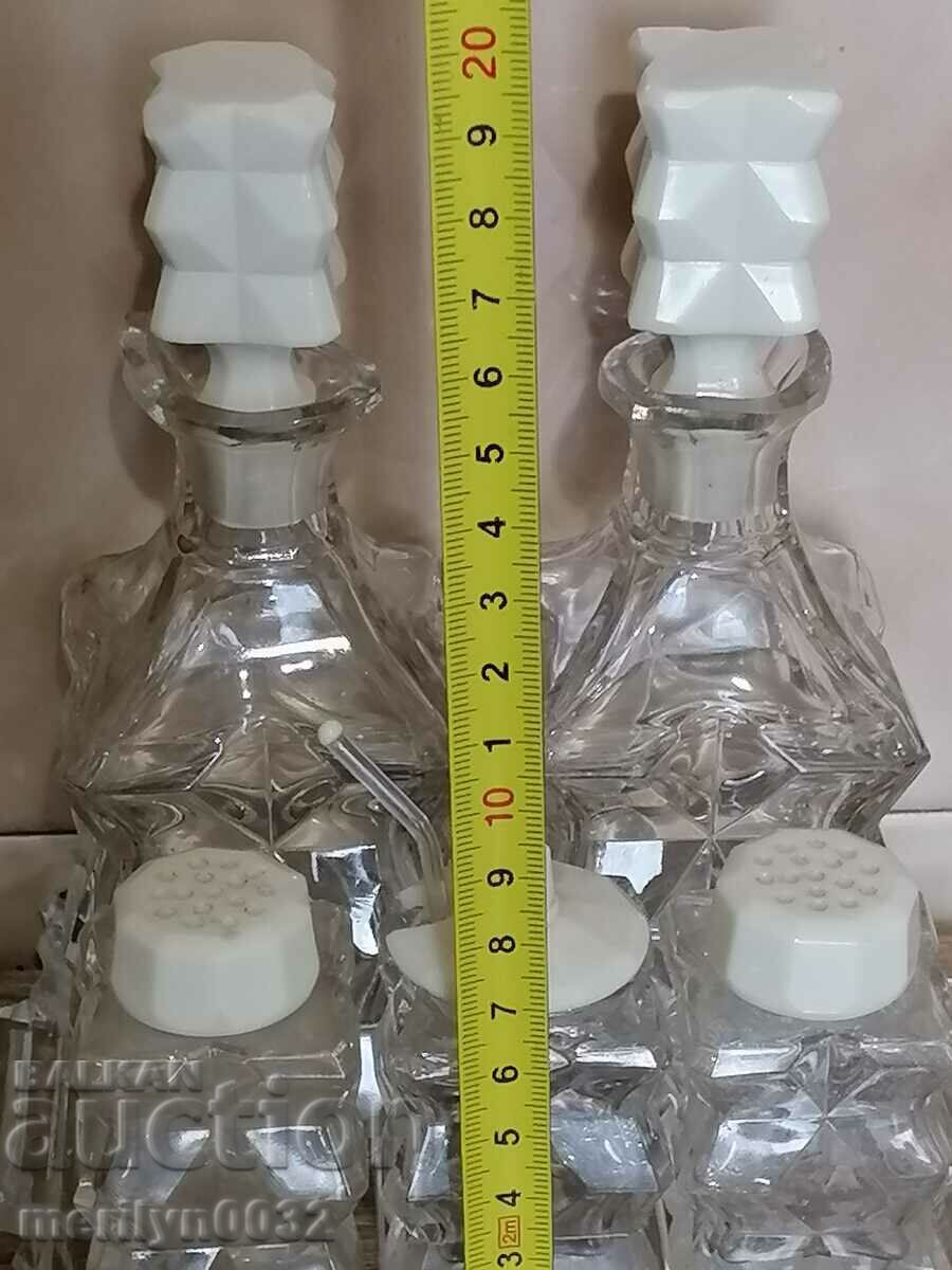 Set de condimente ceramice din cristal de plumb ceh din anii 1930 cu preț 129.00 BGN | € 65.96 Set de condimente ceramice din cristal de plumb ceh din anii 1930 cu preț 129.00 BGN | € 65.96