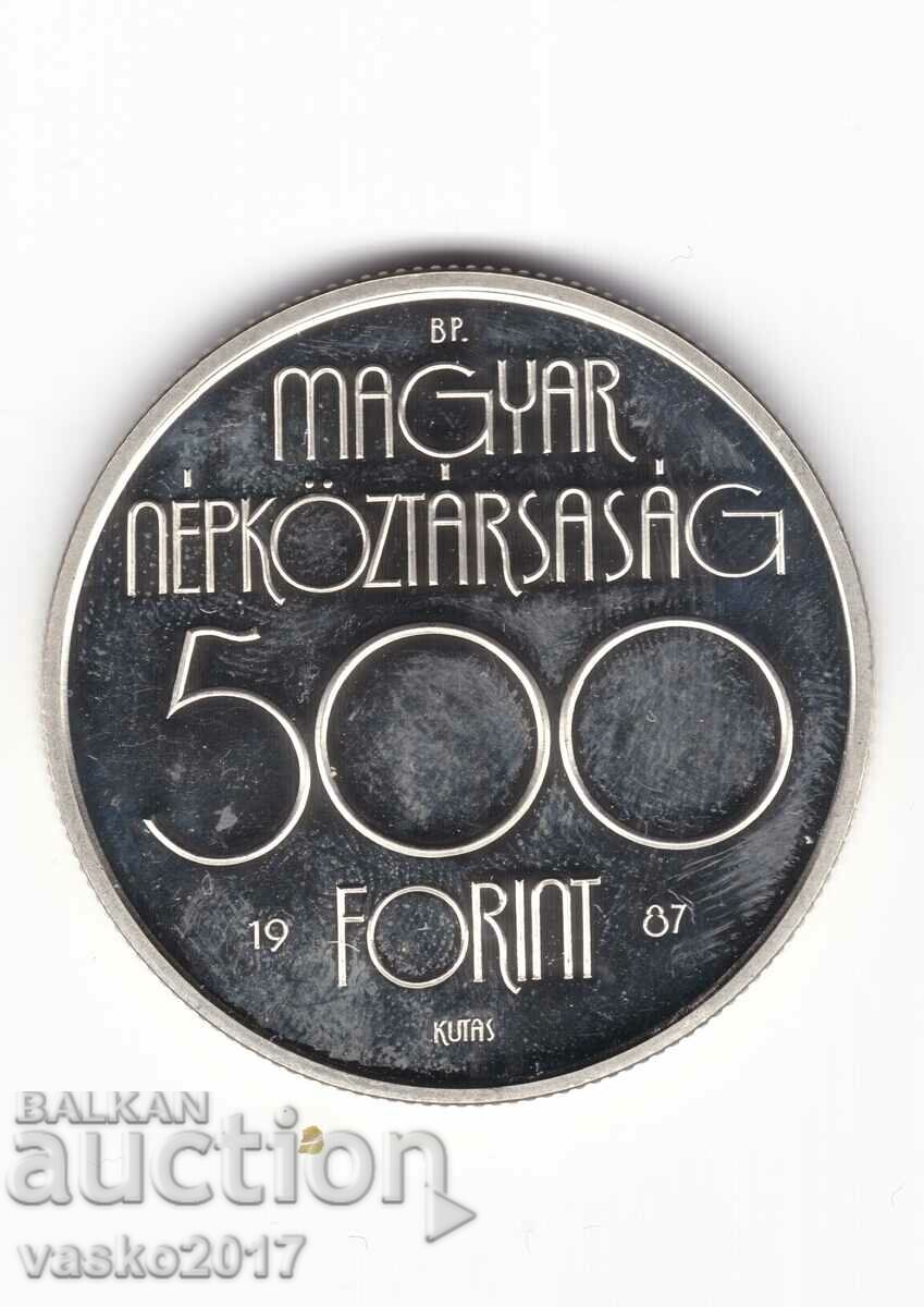 500 Forint - Hungary 1987 circulation 15000 pcs.