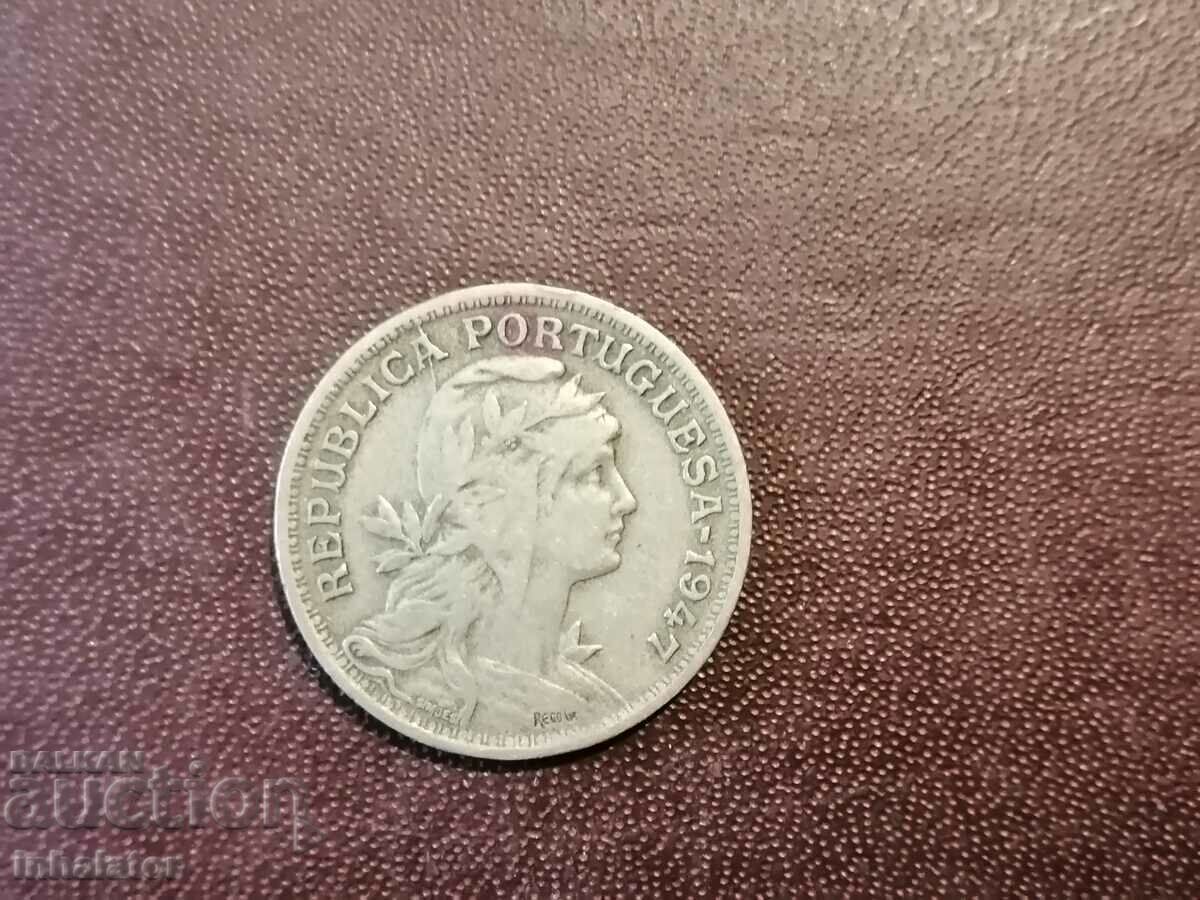 1947 year 50 centavos Portugal