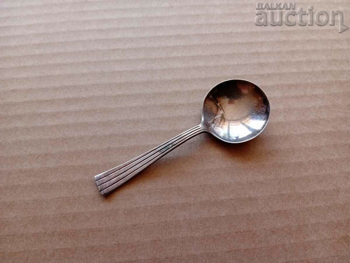 antique small silver plated spoon from expensive set HH