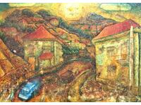 Painting "Mogilitsa village" by Petar Popov.