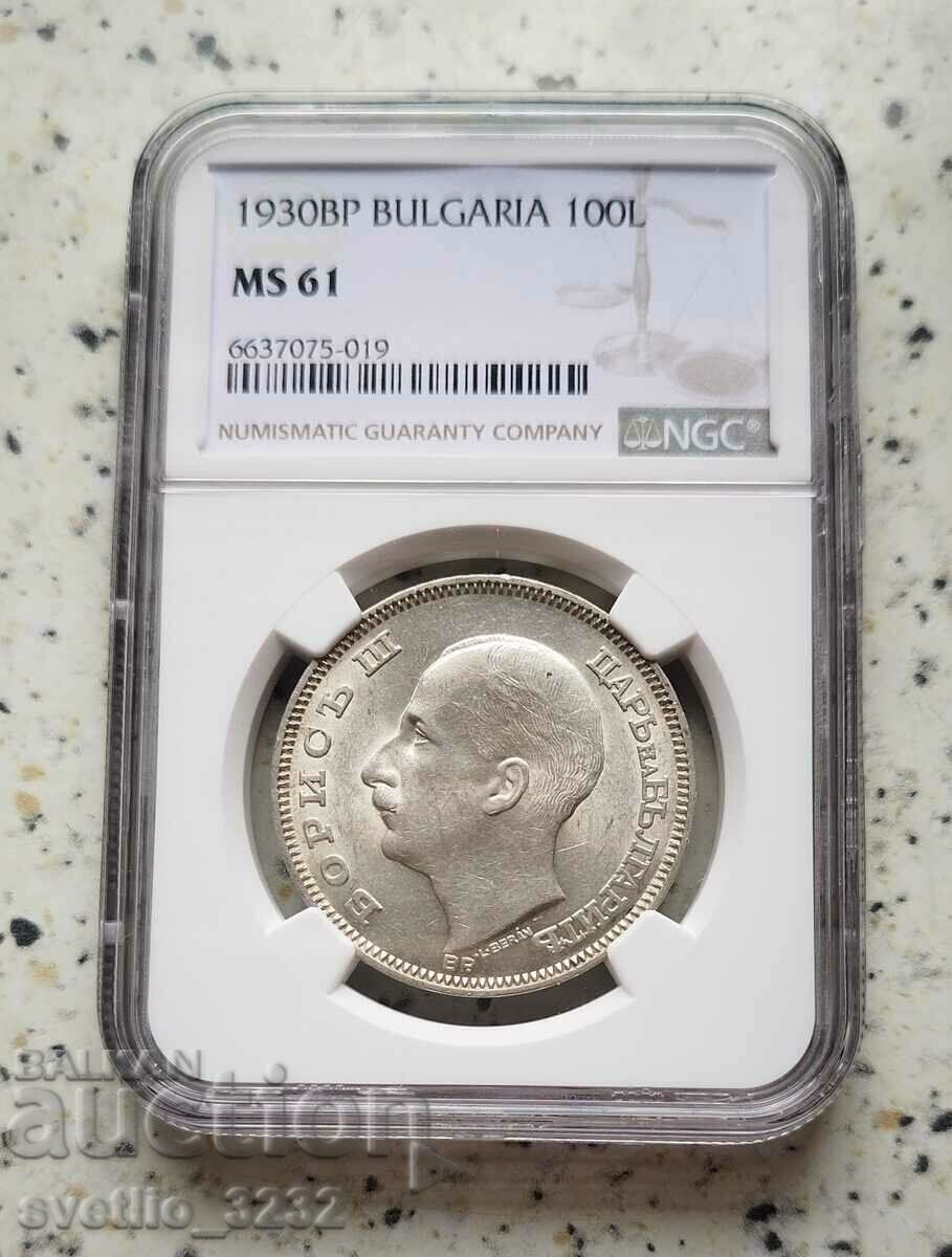 100 BGN 1930 MS 61 NGC