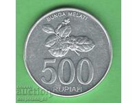 (¯`'•.¸ 500 rupiah 2003 INDONESIA aUNC ¸.•'´¯)