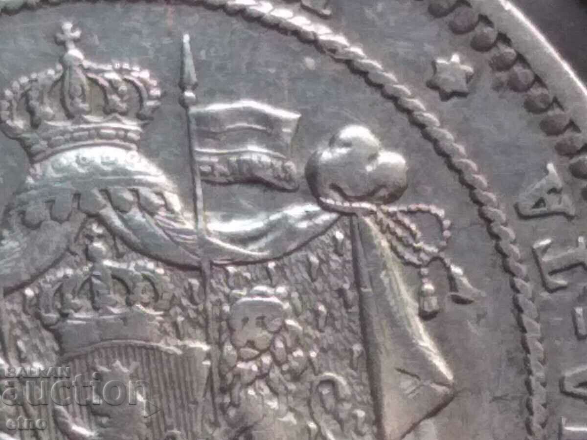 Auction  2 LEVA 1882 Silver 835, coin, coins