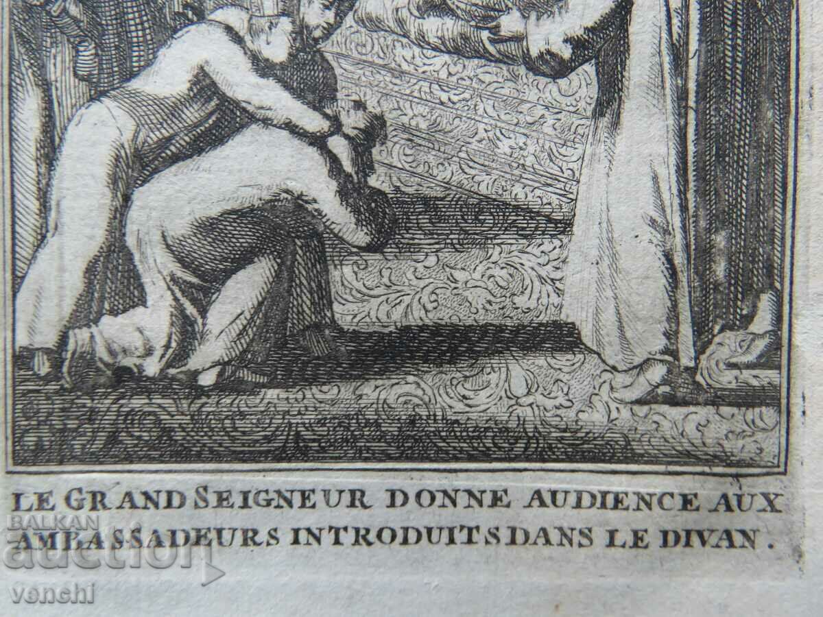 Delivery of 1738 - OLD ENGRAVING - TURKEY Delivery of 1738 - OLD ENGRAVING - TURKEY