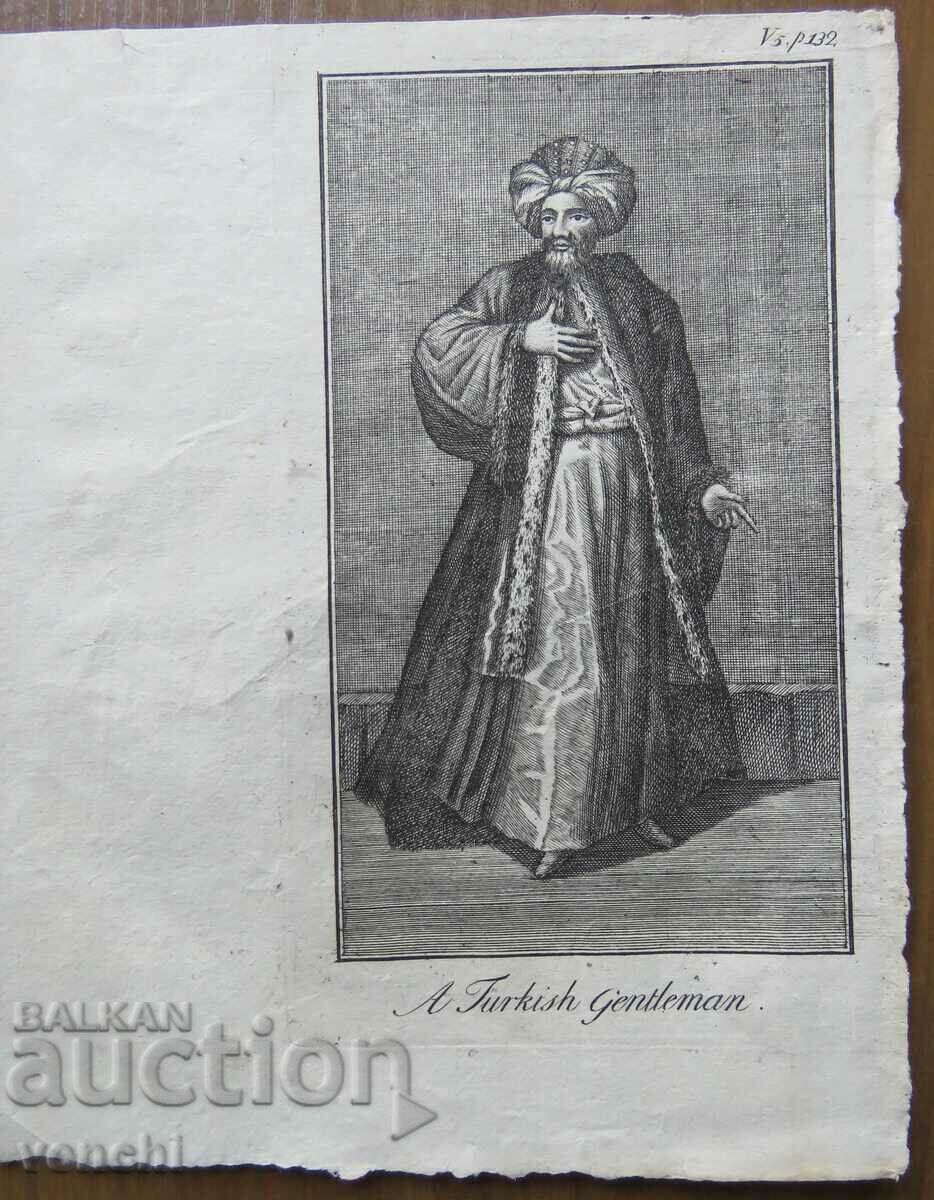 1738 - GRAVURA VECHE - TURCIA