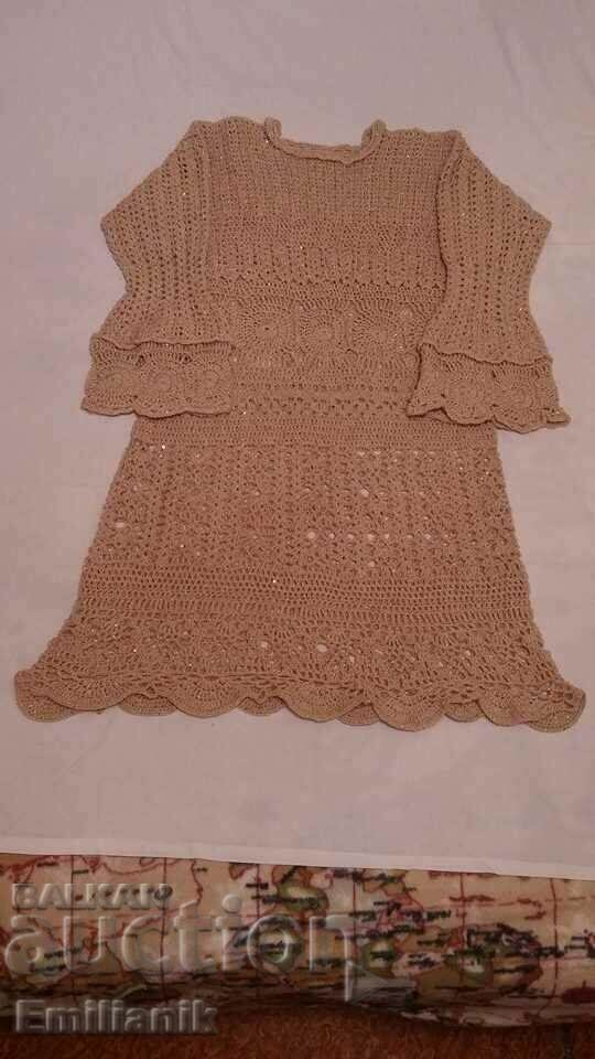 rochie tricotata manual