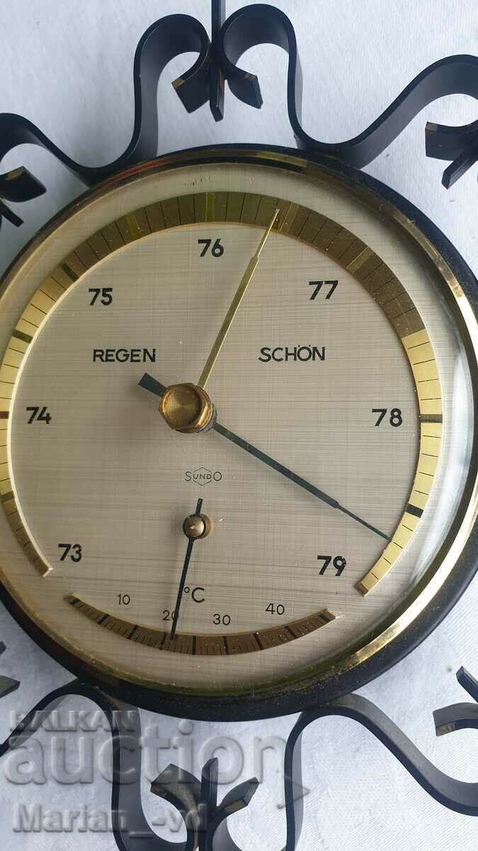 Παράδοση Βαρόμετρο και θερμόμετρο με μεταλλικά εξαρτήματα Παράδοση Βαρόμετρο και θερμόμετρο με μεταλλικά εξαρτήματα