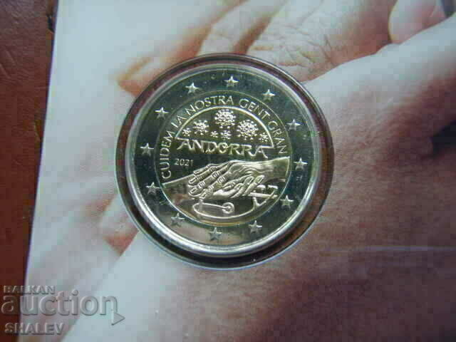 2 Euro 2021 Andorra "Gent gran" (2) - Unc (2 euro) with price € 25.89 | 50.64 BGN