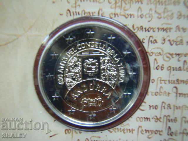 2 Euro 2019 Andorra "600 Anni Consell della Terra" (2) - Unc - 5