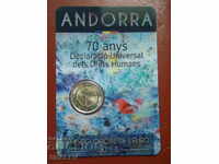 2 Euro 2018 Andorra "70 years human rights" (2) - Unc