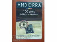 2 Euro 2017 Andorra "100 years anthem Andorra"/Andorra/ (1) Unc