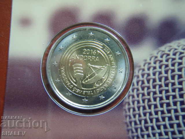 Auction 2 Euro 2016 Andorra "25 years public low" /Andorra/ (1) - Unc Auction 2 Euro 2016 Andorra "25 years public low" /Andorra/ (1) - Unc