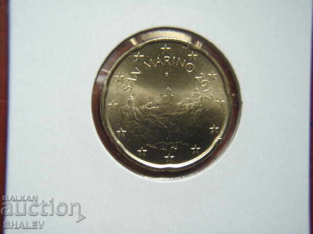 20 Λεπτά 2017 Σαν Μαρίνο (20 ευρώλεπτα Σαν Μαρίνο) - Unc με τιμή € 1.59 | 3.11 BGN