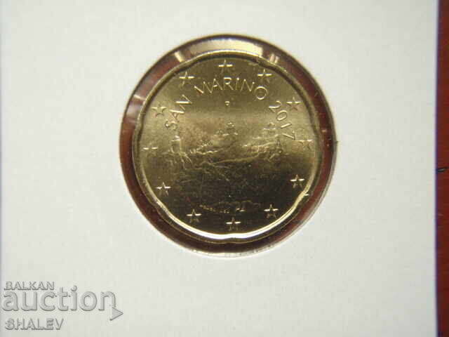Παράδοση 20 Λεπτά 2017 Σαν Μαρίνο (20 ευρώλεπτα Σαν Μαρίνο) - Unc