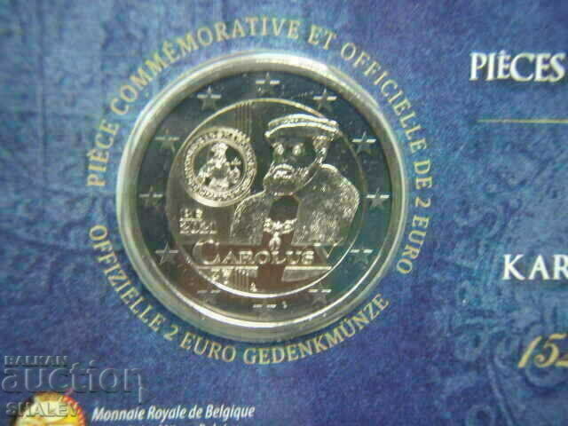 Delivery of 2 Euro 2021 Belgium "500 y coins Carol V" (2) - Unc (2 euros) Delivery of 2 Euro 2021 Belgium "500 y coins Carol V" (2) - Unc (2 euros)