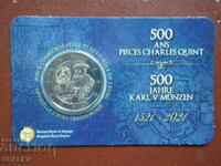 2 Euro 2021 Belgia "500 y monede Carol V" (2) - Unc (2 euro)