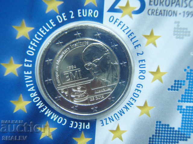 Licitație 2 Euro 2019 Belgia "25 ani de la înființarea Institutului Monetar European" /Belgia/ - Unc (2 euro)