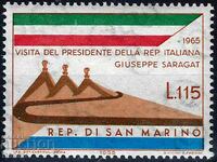 San Marino 1965 - MNH visit