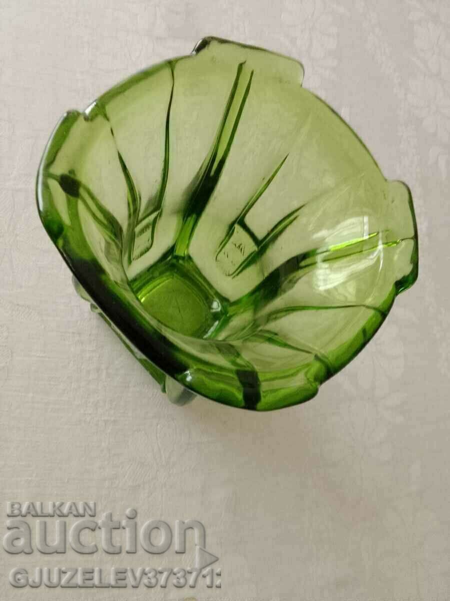 Delivery of Vase Art Deco green glass - 1920-1930 Delivery of Vase Art Deco green glass - 1920-1930