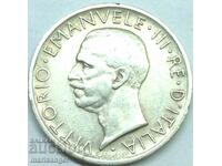5 Lire 1926 Italia Argint - Rare Anul 1