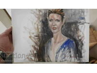 Oil painting - Female portrait 40/30 Hood. Ann. Yordanov