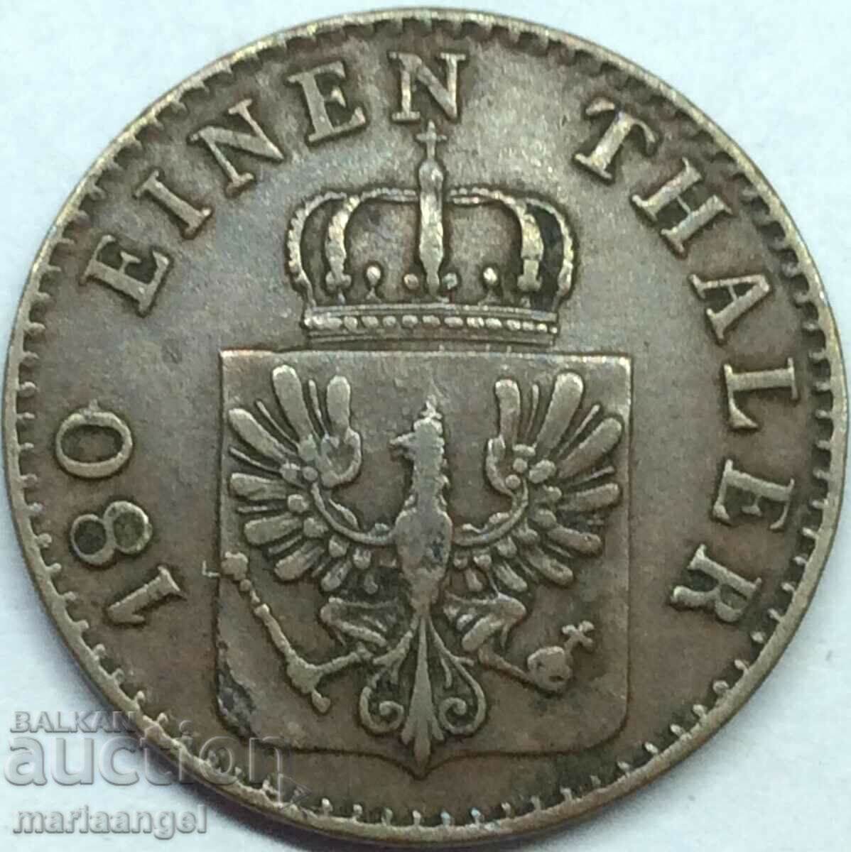 2 пфенига 1867 Прусия Германия
