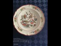 Porcelain deep plate- -Villeroy & Boch Mettlach.