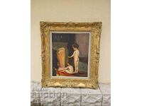 Great antique Belgian oil painting