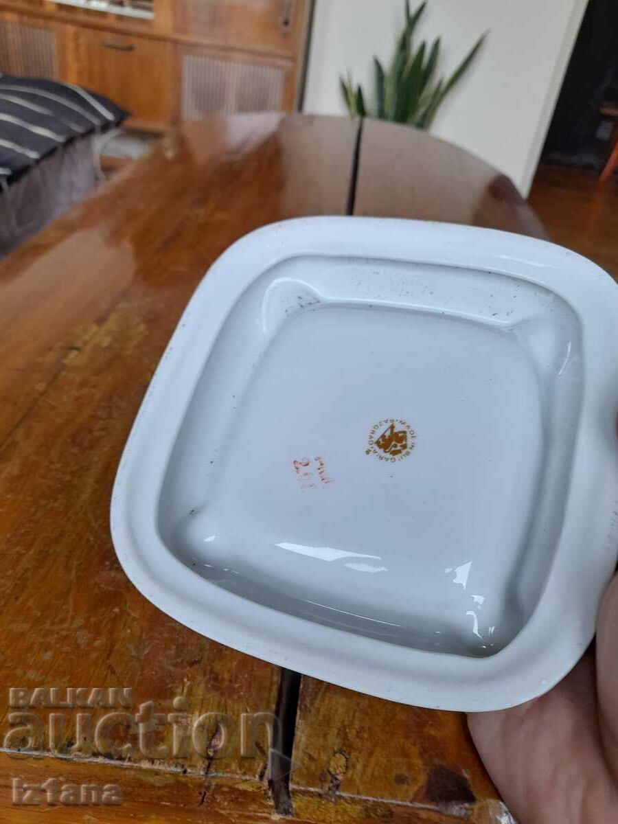 Old porcelain ashtray OKBD Razgrad - 5 Old porcelain ashtray OKBD Razgrad - 5