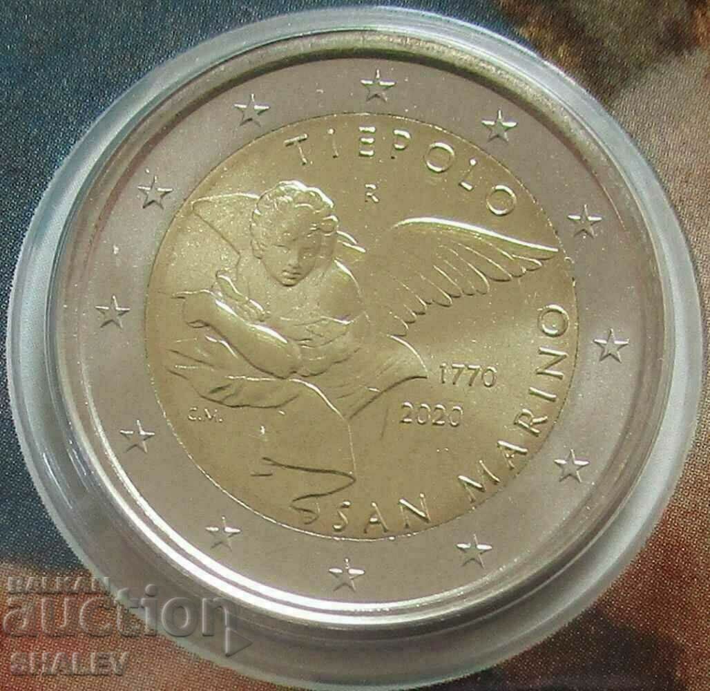 2 Euro 2020 San Marino "Tiepolo" (2) /Сан Марино/ (2 евро) с цена 89.89 €