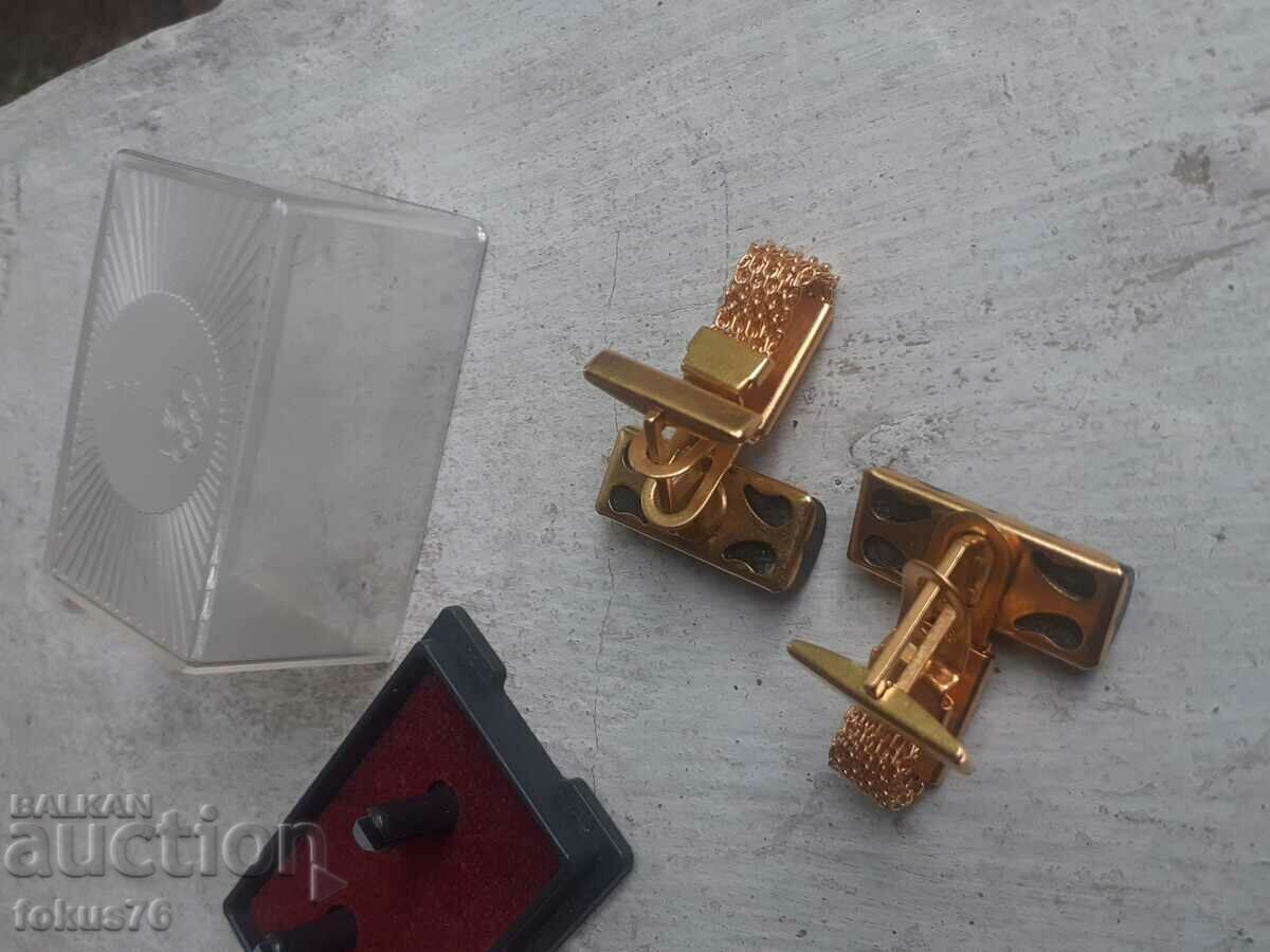 Cufflinks from the Olympics in Moscow - gold plating - 5 Cufflinks from the Olympics in Moscow - gold plating - 5