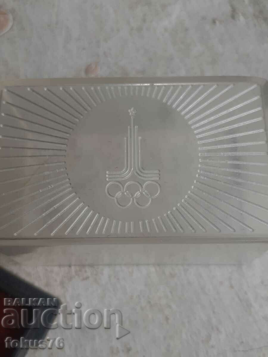 Cufflinks from the Olympics in Moscow - gold plating - 6 Cufflinks from the Olympics in Moscow - gold plating - 6