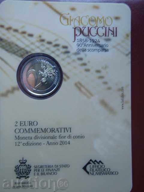 Delivery of 2 Euro 2014 San Marino "Puccini" San Marino Unc (2 euro) /2/