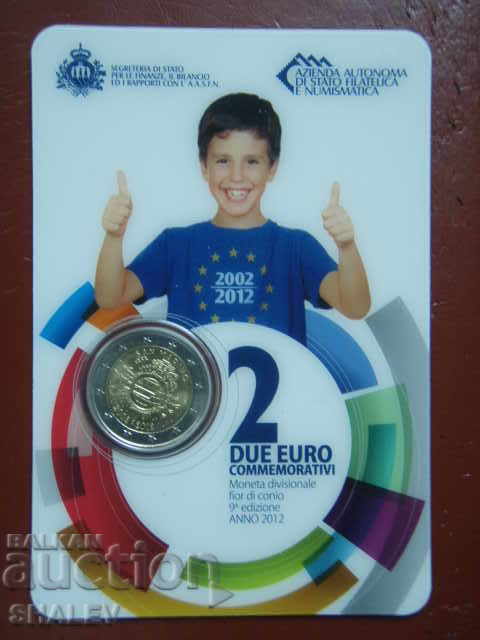 2 Euro 2012 San Marino "10 years euro" San Marino (2 euro) - 5 2 Euro 2012 San Marino "10 years euro" San Marino (2 euro) - 5