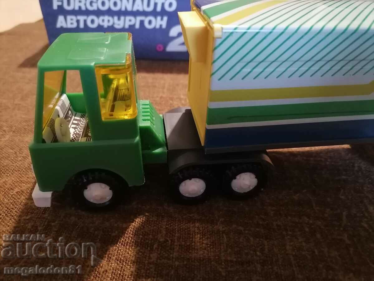 Old toy truck, USSR, 1986.