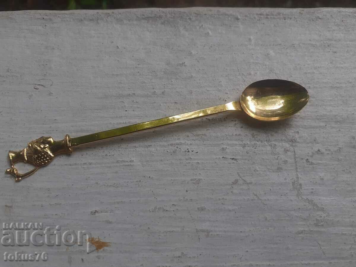 Auction Old Bulgarian gilded coffee spoons - mint with labels Auction Old Bulgarian gilded coffee spoons - mint with labels