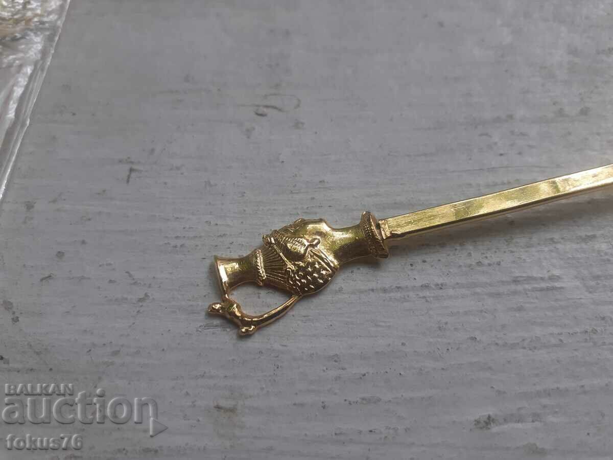 Delivery of Old Bulgarian gilded coffee spoons - mint with labels Delivery of Old Bulgarian gilded coffee spoons - mint with labels