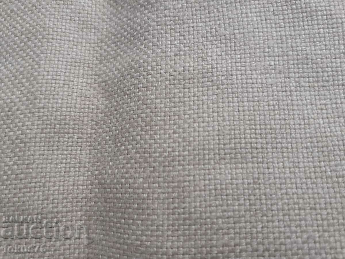 Auction Old Bulgarian checked linen panama hand embroidered Auction Old Bulgarian checked linen panama hand embroidered