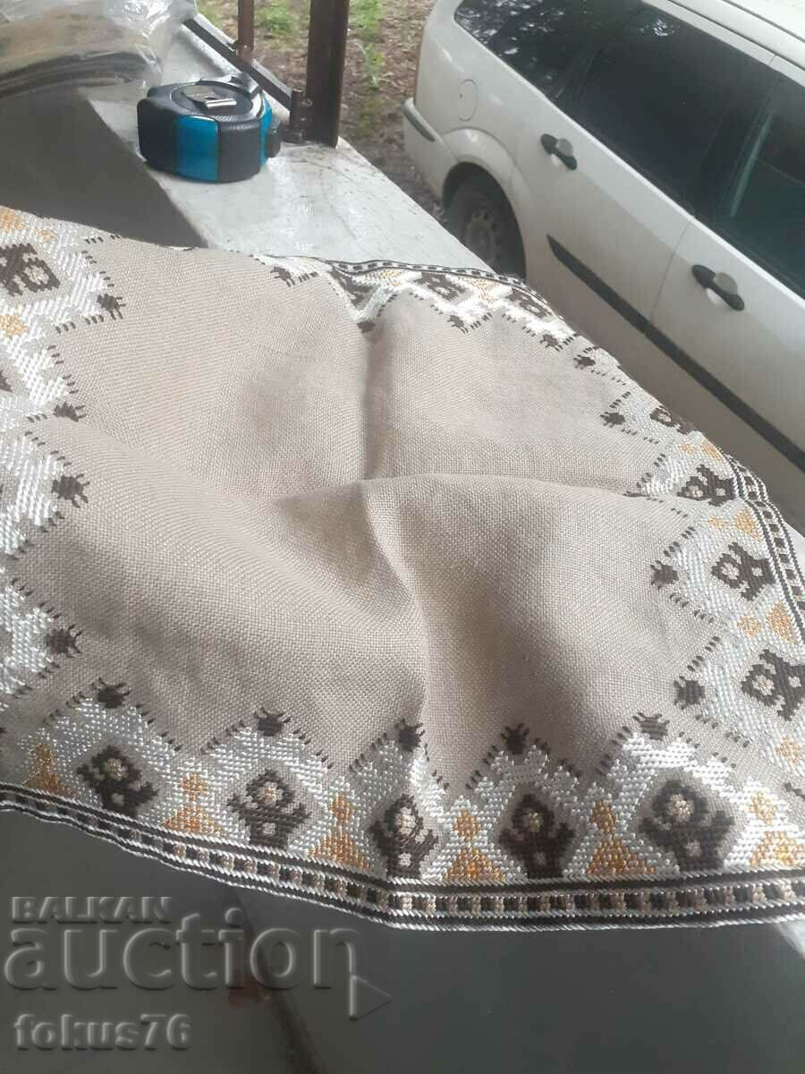 Old Bulgarian checked linen panama hand embroidered with price 35.00 BGN | € 17.90 Old Bulgarian checked linen panama hand embroidered with price 35.00 BGN | € 17.90