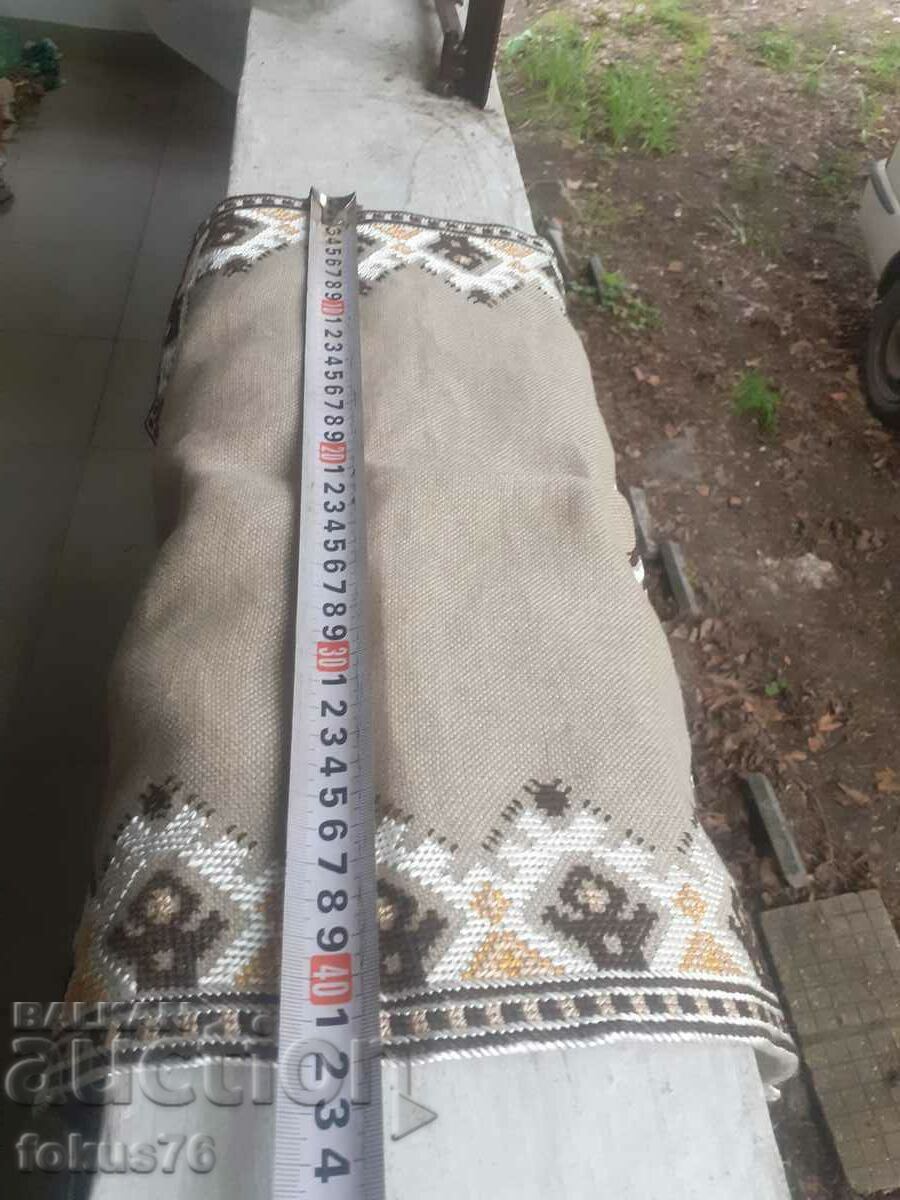 Old Bulgarian checked linen panama hand embroidered - 6 Old Bulgarian checked linen panama hand embroidered - 6