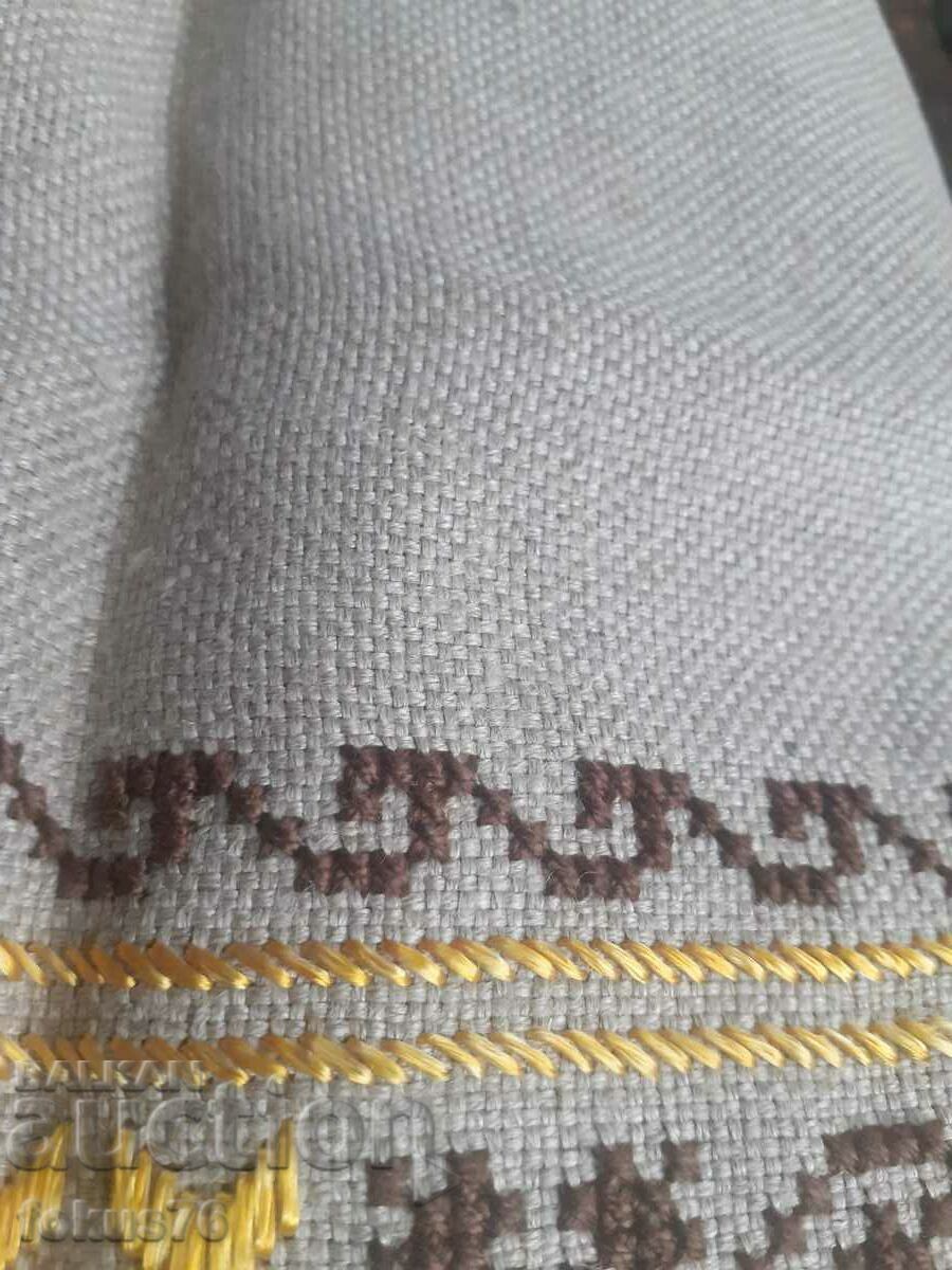 Delivery of Old lovely Bulgarian check linen panama hand embroidered Delivery of Old lovely Bulgarian check linen panama hand embroidered