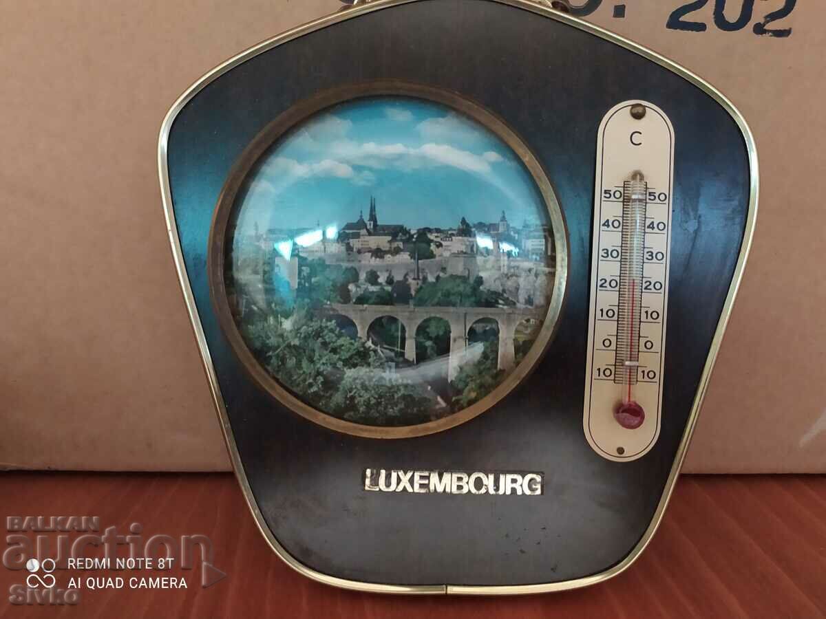 Αναμνηστικό από το Λουξεμβούργο - φωτογραφία και θερμόμετρο