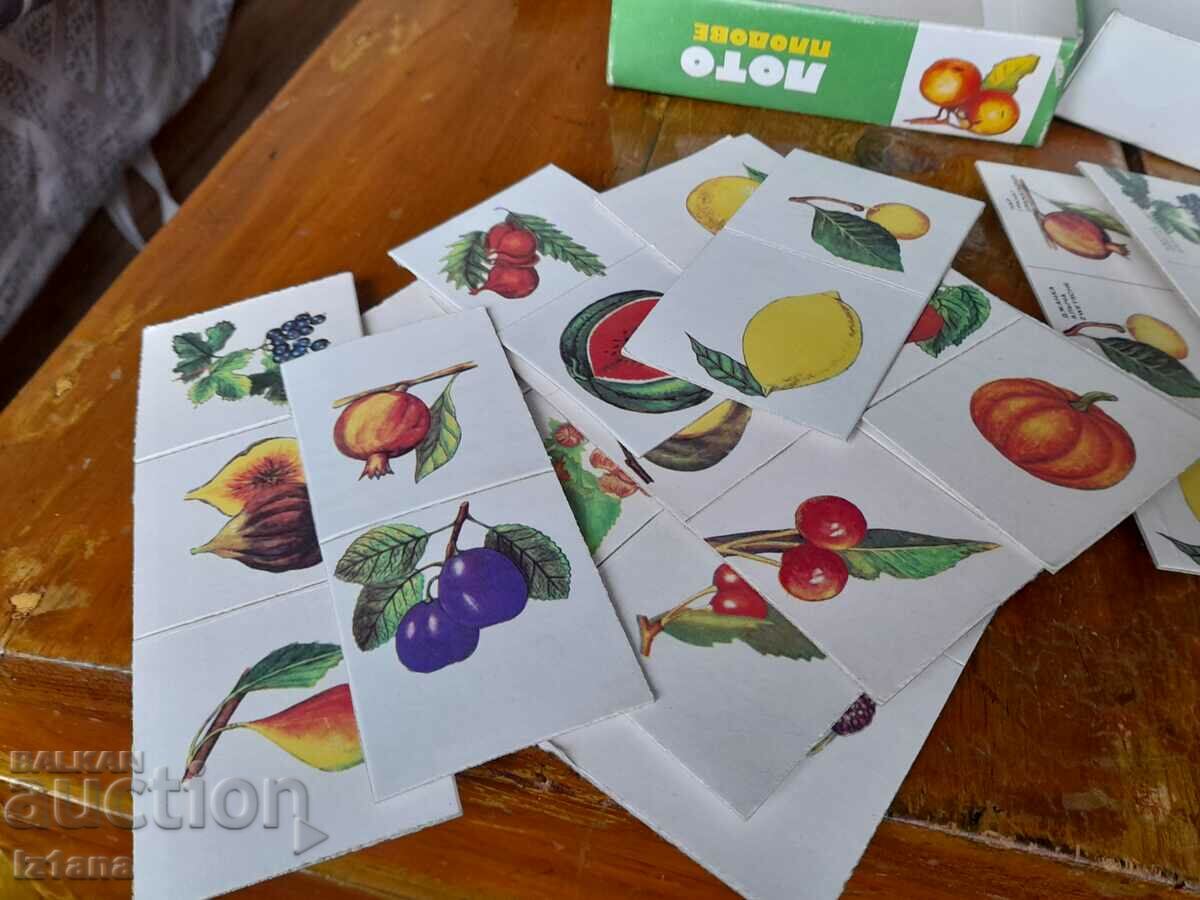 An old children's game Lotto fruits - 5 An old children's game Lotto fruits - 5