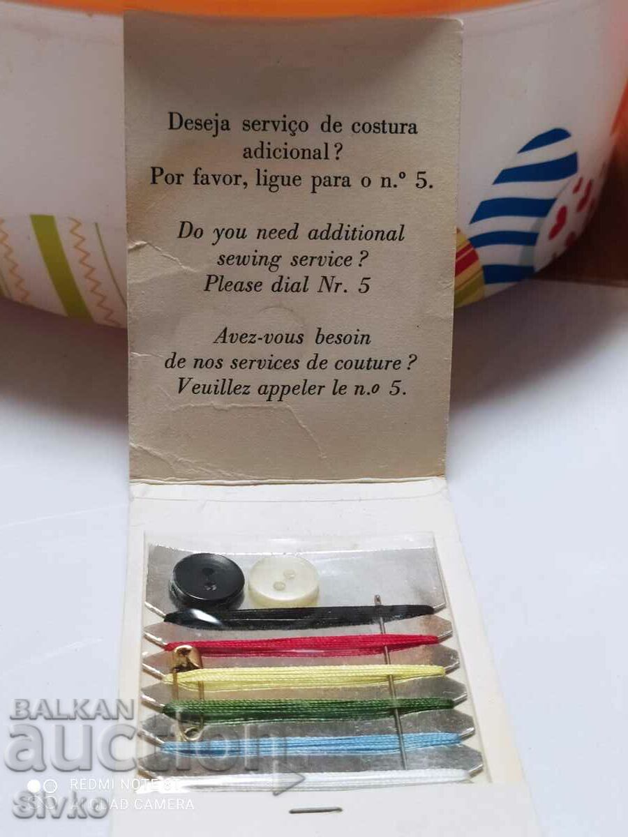 Tailoring kit from the Ritz Hotel with price 2.99 BGN | € 1.53 Tailoring kit from the Ritz Hotel with price 2.99 BGN | € 1.53