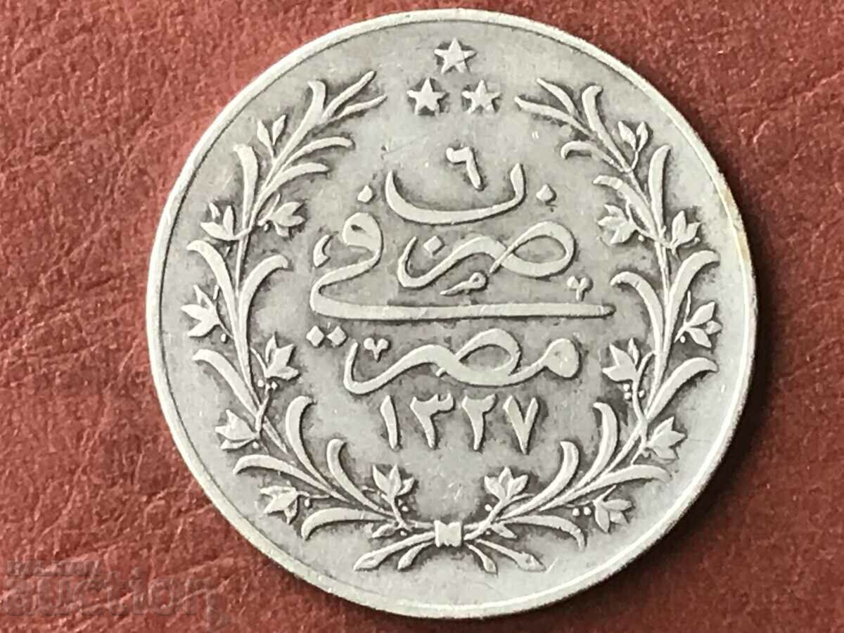 Ottoman Egypt 10 kirsch 1327/6 1913 silver with price 85.00 BGN | € 43.46 Ottoman Egypt 10 kirsch 1327/6 1913 silver with price 85.00 BGN | € 43.46