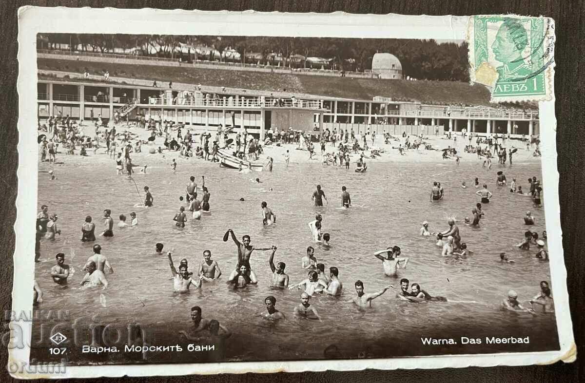 4193 Kingdom of Bulgaria Varna Sea baths and beach 1936
