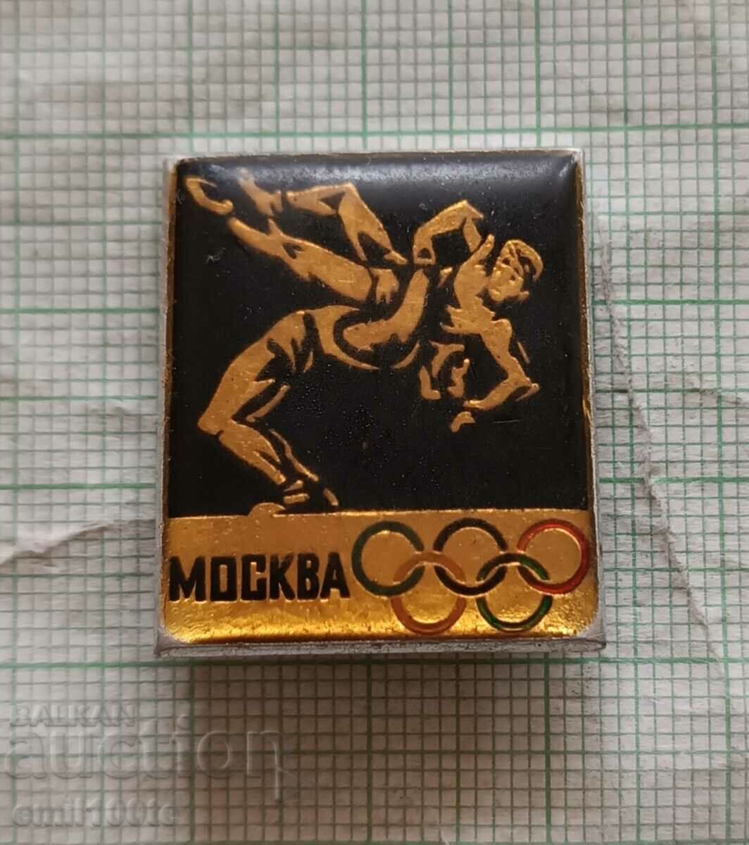 Badge - Olympics Moscow 1980 Wrestling with price 3.00 BGN | € 1.53 Badge - Olympics Moscow 1980 Wrestling with price 3.00 BGN | € 1.53